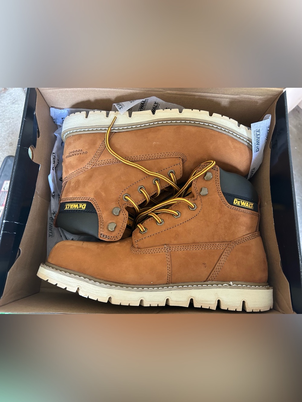 DEWALT FLEX Work Boots Box - Brown